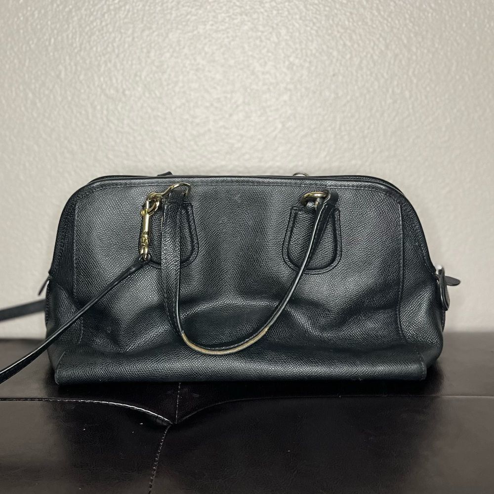 Coach Purse In Black Pebble Leather Nolita Satchel Women’s Bags 35650​​​ - Picture 6 of 16